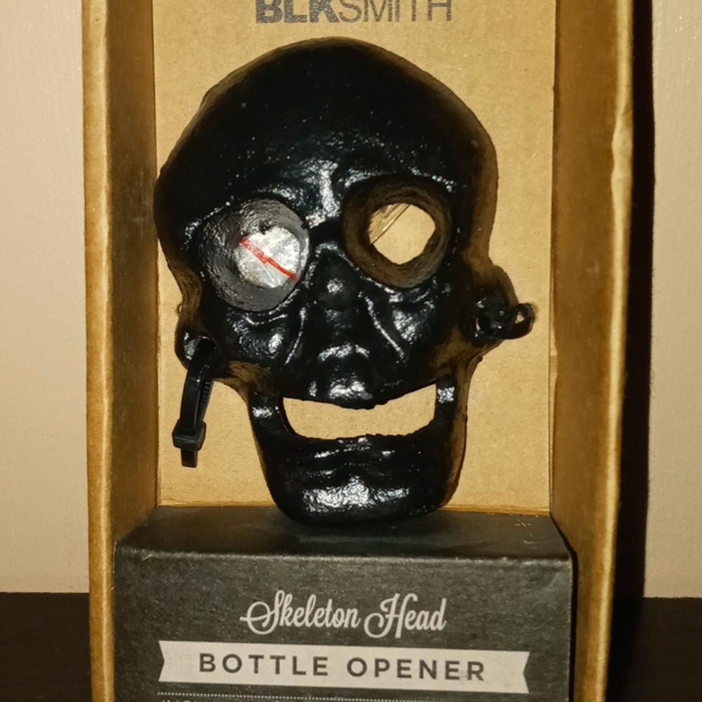 BLKSMITH Skull Bottle Opener Cast Iron
